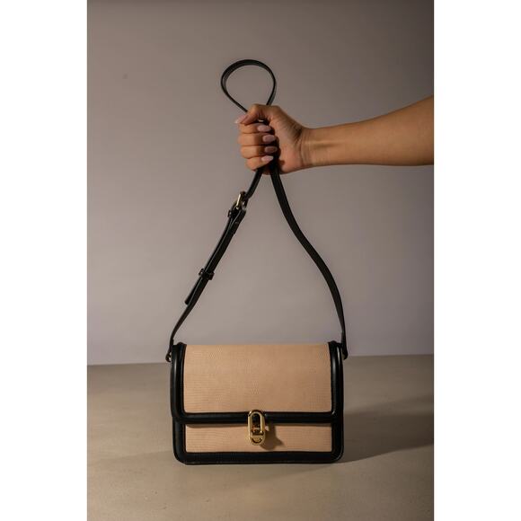 jules kae Handbags - JULES KAE Mia Crossbody Bag in Blush Lizard and Black